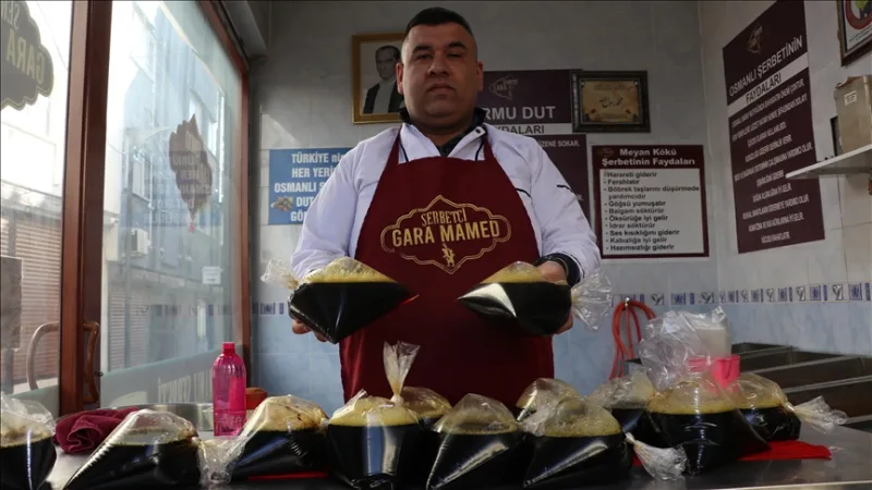 Непременный напиток жителей Газиантепа во время ифтара: 