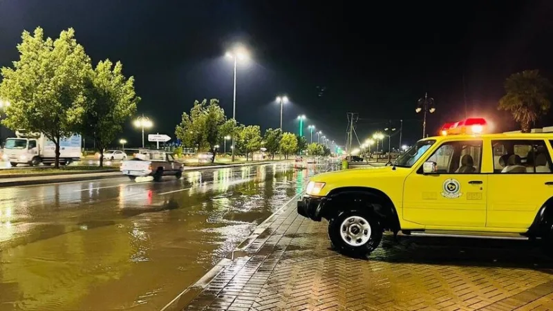 En Arabie saoudite, les cours ont été suspendus dans certaines régions en raison d'inondations et de fortes pluies