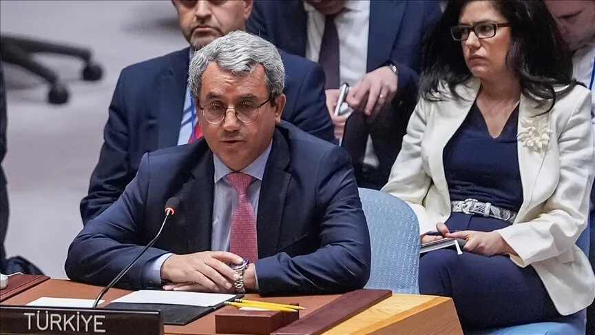 الممثل الدائم لتركيا لدى الأمم المتحدة ييلدز يدعو إسرائيل إلى الانسحاب من الأراضي التي احتلتها في سوريا